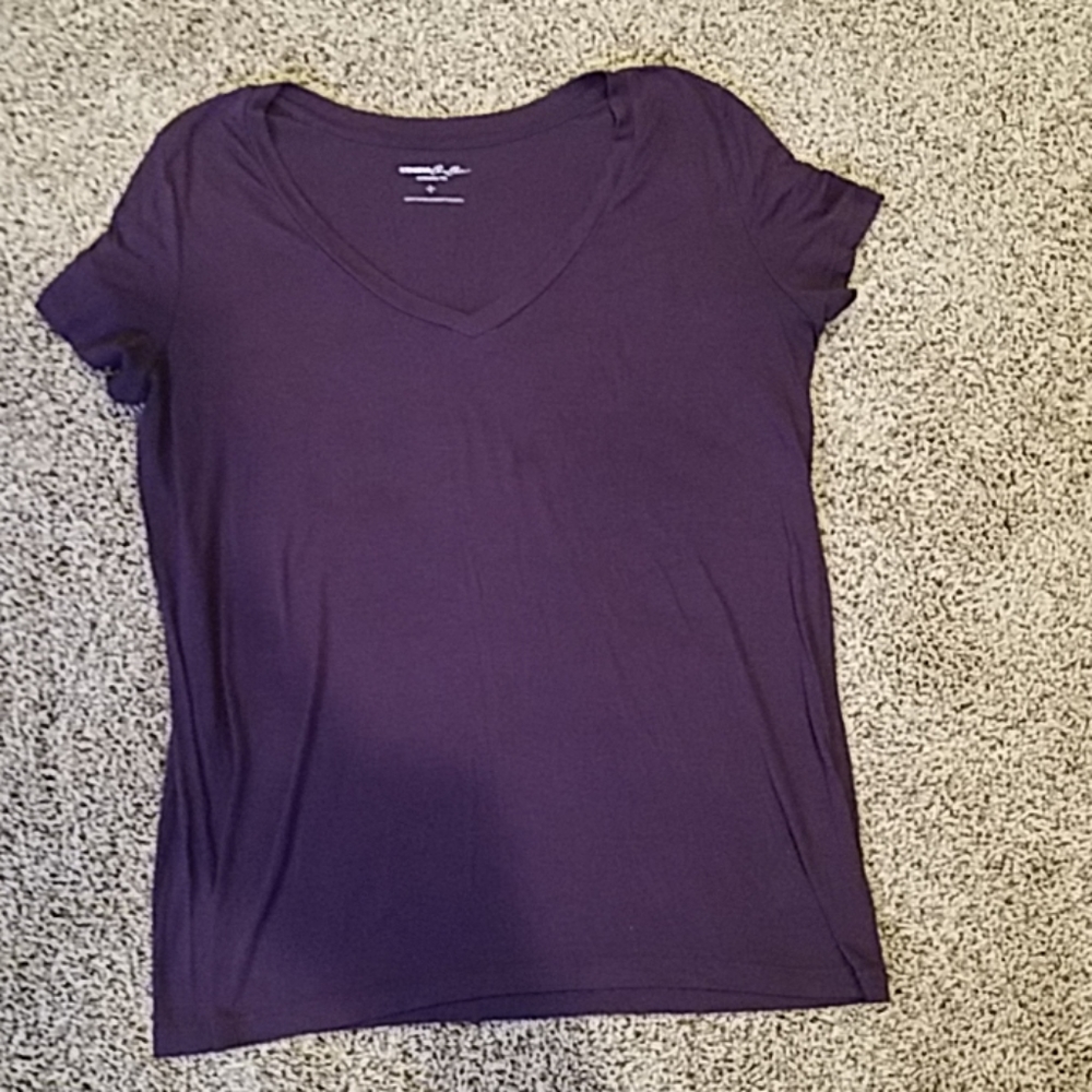 Express One Eleven V Neck Top